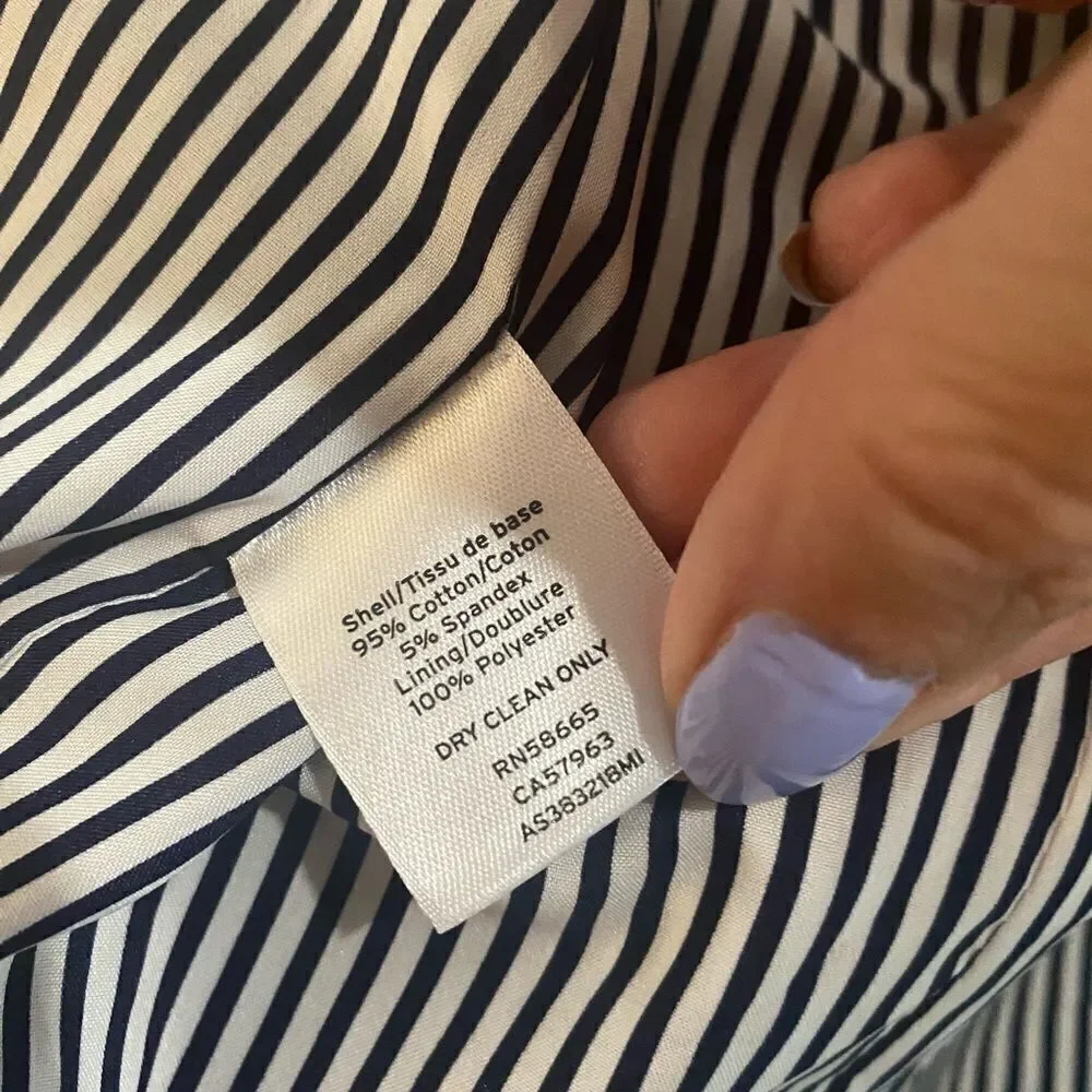 NWOT 1901 Navy Stretch Blazer Sz 14